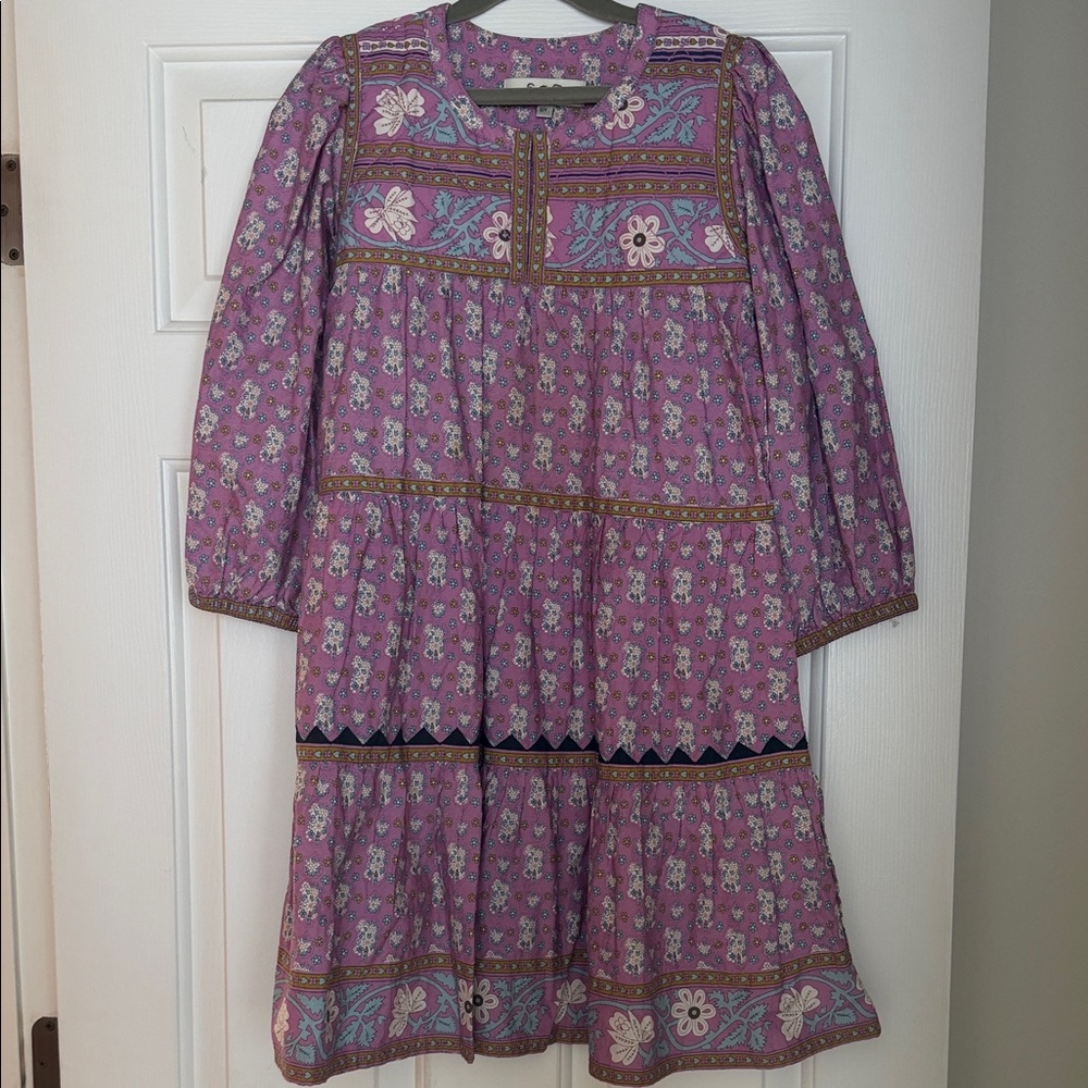 Floral Purple Kids Dress SEA